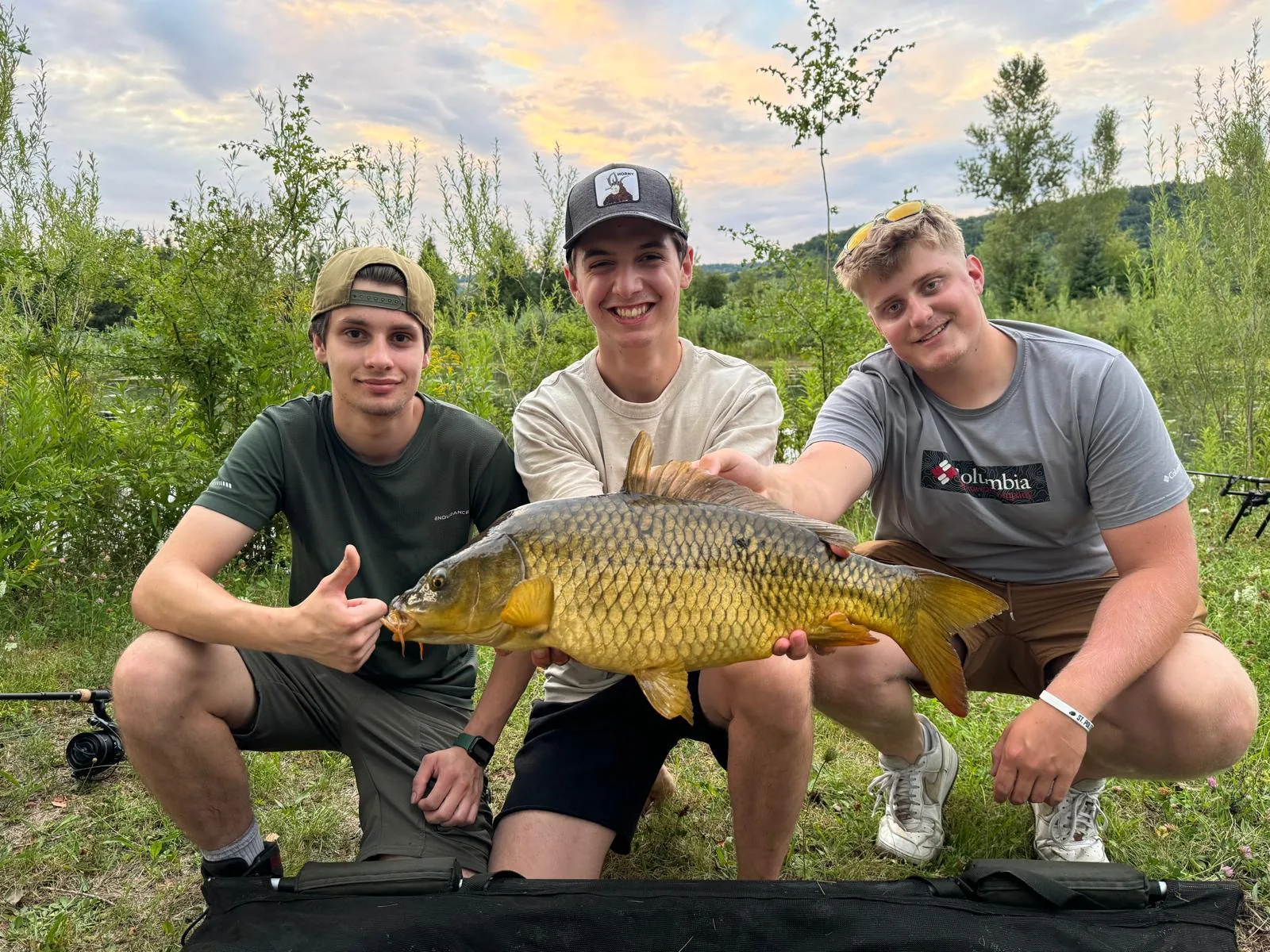 Ansitzangeln am Teich